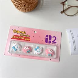 4pcs Cartoon Thumb Stick Grip Cap For Nintendo Switch 2 JoyCon Controller Analog Joystick Protector Case Soft Silicone Cover