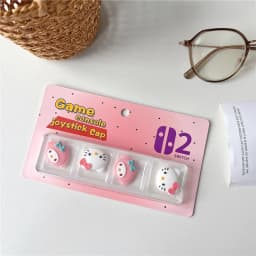 4pcs Cartoon Thumb Stick Grip Cap For Nintendo Switch 2 JoyCon Controller Analog Joystick Protector Case Soft Silicone Cover