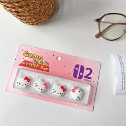 4pcs Cartoon Thumb Stick Grip Cap For Nintendo Switch 2 JoyCon Controller Analog Joystick Protector Case Soft Silicone Cover