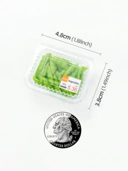 1pc Dollhouse Miniature Vegetables & Fruits: 1/6, 1/12 Scale Realistic Fresh Food, Supermarket Shopping,Decoration Model