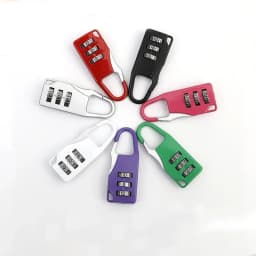 3 Digits Colorful Mini Password Code Combination Padlock Suitcase For Luggage Travel Smart Lock Keyed Anti-thieft Lock