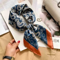 70cm Leopard Print Silk Square Scarf for Women Satin Shawl Fashion Wraps Neckerchief Female Hair Bands Ribbon Headband Bandana