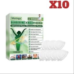 Moringa 10-in-1 Nano Microneedle Patch - Moisturizing, Firming Skin, Microdarts Technology for Women & Men Daily Care Body Care