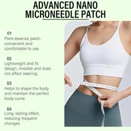 Moringa 10-in-1 Nano Microneedle Patch - Moisturizing, Firming Skin, Microdarts Technology for Women & Men Daily Care Body Care