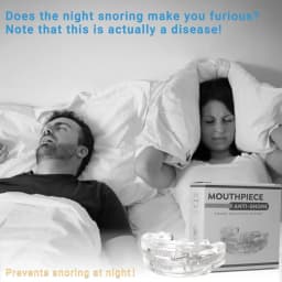 1/2/3/4/5Pcs,Anti-Snoring Teeth Bruxism Mouthguard Improves Sleep Teeth Bruxism Sleep and Apnea Snoring Device Stops Snoring