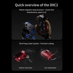 Newest DXC2 Extruder For Creality K2 Series One Snap Away /Patented RNC/Self-adjusting Pressure Arm For K2 Series 3D Printer