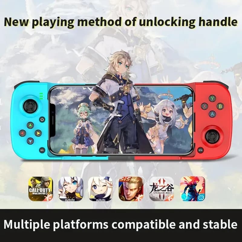 Bsp-D3 Wireless Stretchable Game Controller Bluetooth 5.0 Mobile Phone Gamepad Controller For Samsung Huawei Xiaomi Android IOS