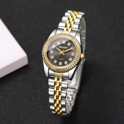 Fashion Rhinestone Women Watches Luxury Stainless Steel Band Ladies Quartz Wristwatch Reloj Mujer(Without Box)
