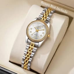 Fashion Rhinestone Women Watches Luxury Stainless Steel Band Ladies Quartz Wristwatch Reloj Mujer(Without Box)