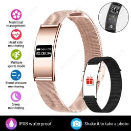 2026 New Smart Bracelet Ultra-thin Heart Rate Blood Oxygen Sleep Monitor IPX8 Waterproof Smart Watch Sports Women Men Band Ht30