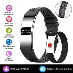 2026 New Smart Bracelet Ultra-thin Heart Rate Blood Oxygen Sleep Monitor IPX8 Waterproof Smart Watch Sports Women Men Band Ht30