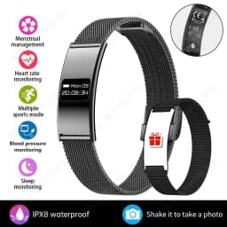 2026 New Smart Bracelet Ultra-thin Heart Rate Blood Oxygen Sleep Monitor IPX8 Waterproof Smart Watch Sports Women Men Band Ht30
