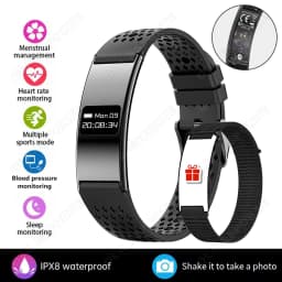 2026 New Smart Bracelet Ultra-thin Heart Rate Blood Oxygen Sleep Monitor IPX8 Waterproof Smart Watch Sports Women Men Band Ht30