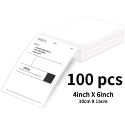 4"x6" inch Thermal Label Paper 100x150mm 100/500PCS Waterproof For Thermal Shipping Labels DHL UPS Express Barcode For D100/D200