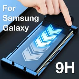 Curved Screen Protector For Samsung Galaxy S23 Ultra, S22 Ultra, S21 Ultra, for S24 Ultra Ceramic Film With Install Kit