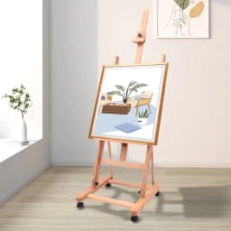 Newly Designed H-frame Easel Adjustable Movable Tilting Easel Painting Easel Large Studio H-Frame Easel for Painting