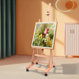 Newly Designed H-frame Easel Adjustable Movable Tilting Easel Painting Easel Large Studio H-Frame Easel for Painting