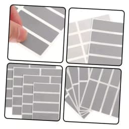 100pcs/ Pack (10 sheets) Rectangle Scratch Off Stickers Labels, 1.9 x 0.6 inch