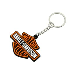 For Harley Davidson Softail Sportster VRSC Touring X48 883 1200 Street Glide Motorcycle LOGO Keychain Shape SOFT RUBBER KEYRING