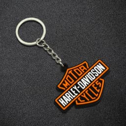 For Harley Davidson Softail Sportster VRSC Touring X48 883 1200 Street Glide Motorcycle LOGO Keychain Shape SOFT RUBBER KEYRING
