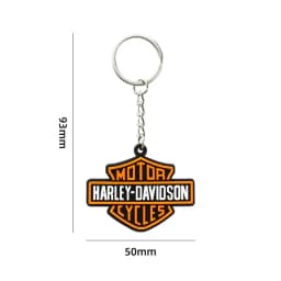 For Harley Davidson Softail Sportster VRSC Touring X48 883 1200 Street Glide Motorcycle LOGO Keychain Shape SOFT RUBBER KEYRING