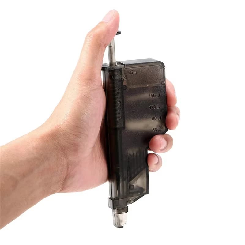 220/100 Round BB Speed Loader - Quick Load 6mm Balls Filler for Outdoor Shooting Games & Paintball Sports Accessories