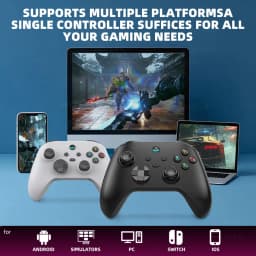 VILCORN G6 Bluetooth-Compatible Wireless Game Controller for iOS/Android Smartphones Gamepads for PC/SWITCH Hall Rocker Joystick