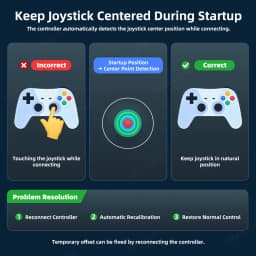 VILCORN G6 Bluetooth-Compatible Wireless Game Controller for iOS/Android Smartphones Gamepads for PC/SWITCH Hall Rocker Joystick
