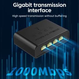 VIKEFON 5-port Gigabit Network Switch Ethernet RJ45 Network Port Network Cable Connection Switch Network Splitter Cable Expander