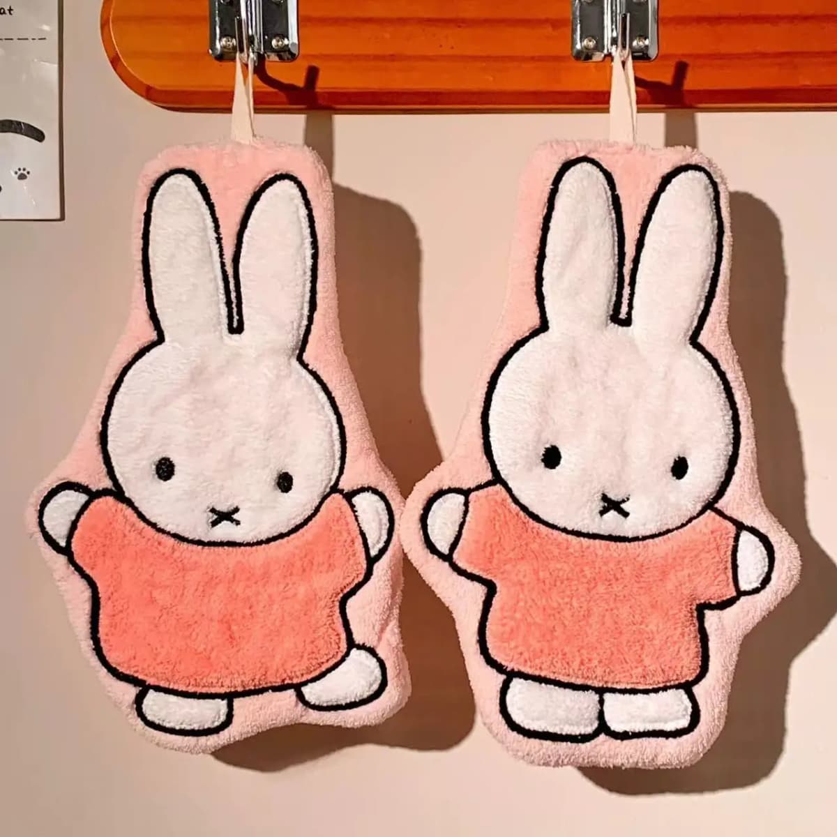 1/2 Pcs Cute Miffy Rabbit Home Towel Thickened Bathroom Kitchen Cartoon Towel Miffy Brand Periphery