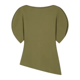 HH Spring Summer Women Casual Asymmetrical T-Shirts Fashion Solid Female O-Neck Short Puff Sleeve Blouse Lady Office Chic Tops