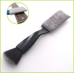 1PCS Double-Headed Guitar Cleaning Brush - Dust Brush for Guitar Care String & Fretboard Musical Instrument Care Tool
