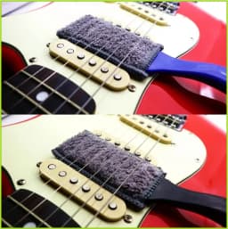 1PCS Double-Headed Guitar Cleaning Brush - Dust Brush for Guitar Care String & Fretboard Musical Instrument Care Tool