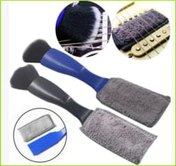 1PCS Double-Headed Guitar Cleaning Brush - Dust Brush for Guitar Care String & Fretboard Musical Instrument Care Tool