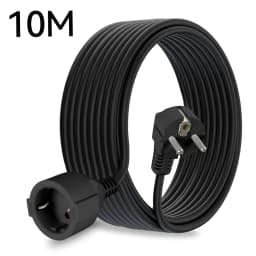 3680W EU Plug Extension Cord, Flat Head Protection Contact, 16A 250V 1 5mm² Cable, 3M 5M 10M Power Socket Line