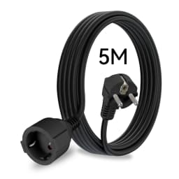 3680W EU Plug Extension Cord, Flat Head Protection Contact, 16A 250V 1 5mm² Cable, 3M 5M 10M Power Socket Line