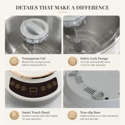 Dough Kneading Machine 5L 7L Dough Maker Electric Kneading Machine Dough Mixer with Fermentation Function Stainless Steel
