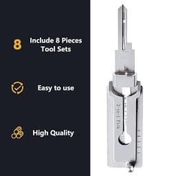 Lockpicking Lock Decoder Pick Locksmith Tools For lock embryo/double straight groove/positive S groove Maintenance Repair Tools