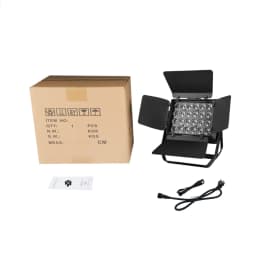 4in1 Flights Case with 24x18W RGBWA UV 6 in 1 Outdoor Waterproof Stage Light LED Square Par Light DJ DMX Disco Equipment Bar