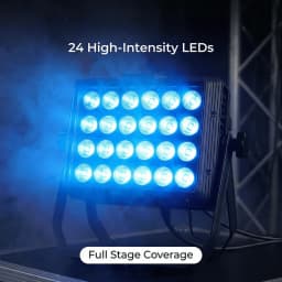 4in1 Flights Case with 24x18W RGBWA UV 6 in 1 Outdoor Waterproof Stage Light LED Square Par Light DJ DMX Disco Equipment Bar