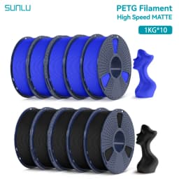 SUNLU 10KG High Speed Matte PETG Filament 1.75mm 1kg Spool (2.2lbs) High Speed Printing Filament Fit Most FDM Printer