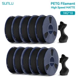 SUNLU 10KG High Speed Matte PETG Filament 1.75mm 1kg Spool (2.2lbs) High Speed Printing Filament Fit Most FDM Printer