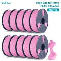 SUNLU 10KG high speed Matte PETG Filament 1.75mm - Ultra-Fast 600mm/s Printing,No Stringing,PETG for Creality,Prusa, Bambu Lab
