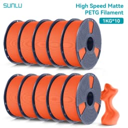 SUNLU 10KG high speed Matte PETG Filament 1.75mm - Ultra-Fast 600mm/s Printing,No Stringing,PETG for Creality,Prusa, Bambu Lab
