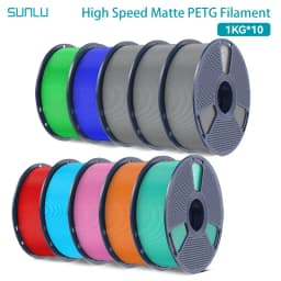 SUNLU 10KG high speed Matte PETG Filament 1.75mm - Ultra-Fast 600mm/s Printing,No Stringing,PETG for Creality,Prusa, Bambu Lab