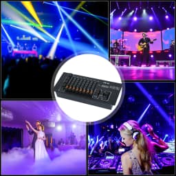 Datewink Mini Console DMX Controller Channel Stage Light Controller For Moving Head LED Par Lights DJ Disco Party Club Equipment