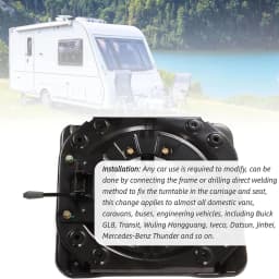 Swivel Car Seat Base, 360 Degree Rotation, 130KG Load Capacity Cold Rolled Steel RV Seat Swivel, Fast & Free Local Shipping