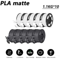 JAYO 10 Rolls 3D PETG/PLA/PLA PLUS/PLA Meta/ PLA Matte Printer Filament 1.75mm 100% No Bubble non-toxic 3D Printing Materials