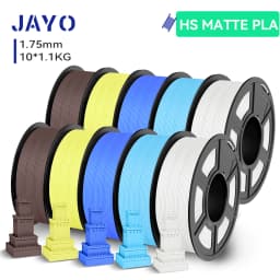 JAYO 10 Rolls 3D PETG/PLA/PLA PLUS/PLA Meta/ PLA Matte Printer Filament 1.75mm 100% No Bubble non-toxic 3D Printing Materials