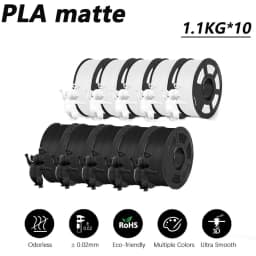 JAYO 10 Rolls 3D PETG/PLA/PLA PLUS/PLA Meta/ PLA Matte Printer Filament 1.75mm 100% No Bubble non-toxic 3D Printing Materials